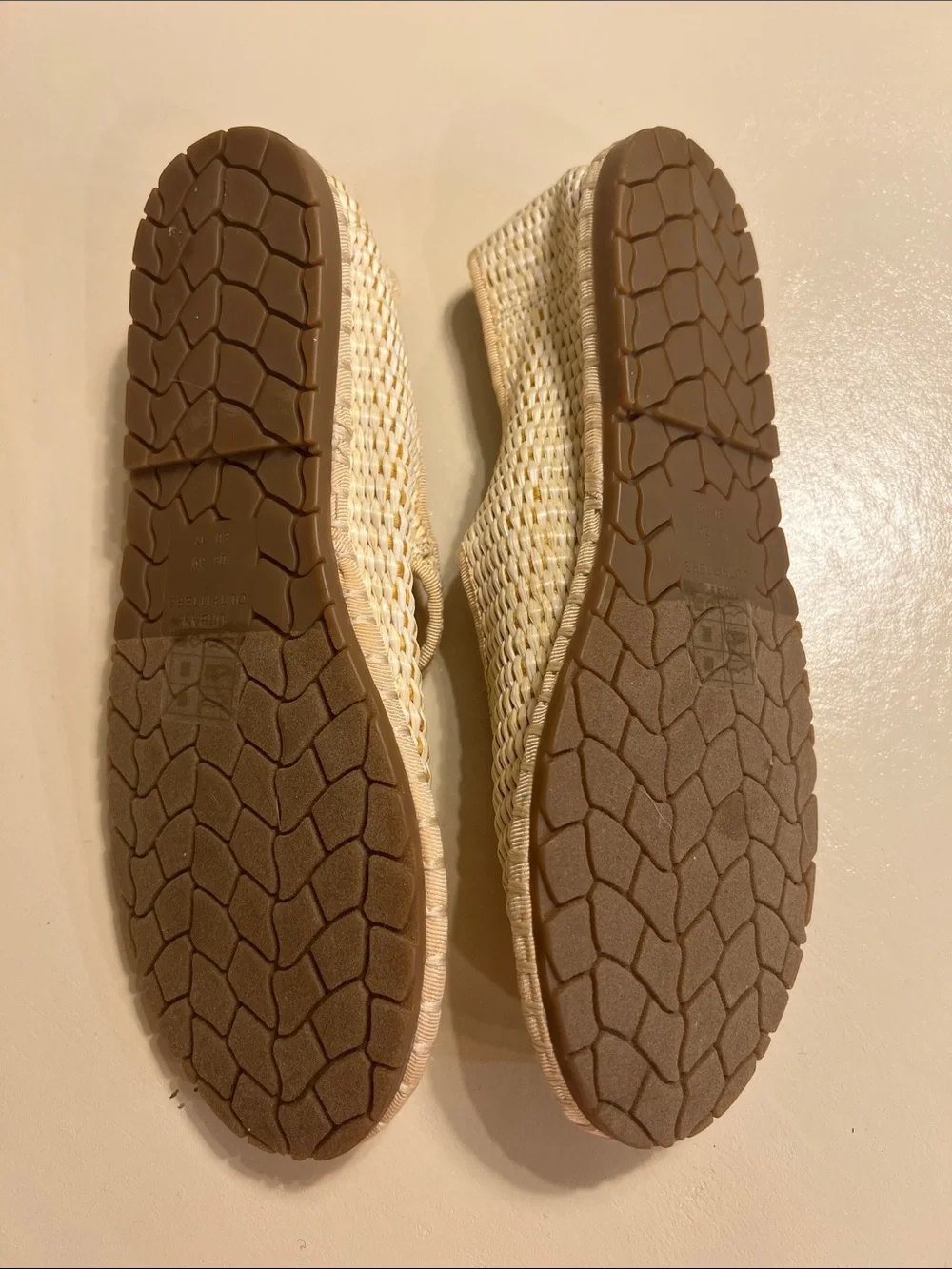 Urban Outfitters Cream Woven Mary Jane Flats - Picture 3 of 3